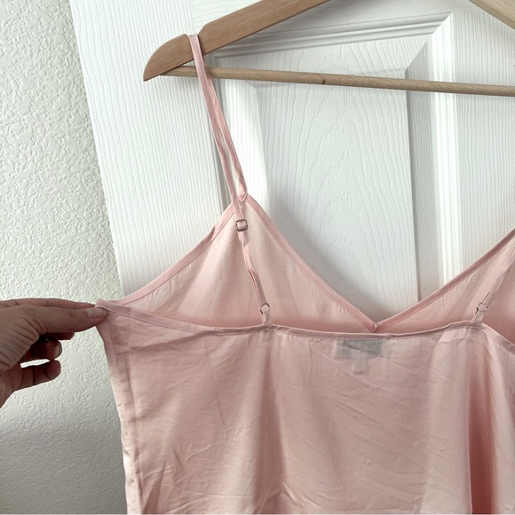 Ettitude Sateen Cami Cloud Pink Clean Bamboo Sleep Shirt Loungewear Size Medium - Picture 10 of 14